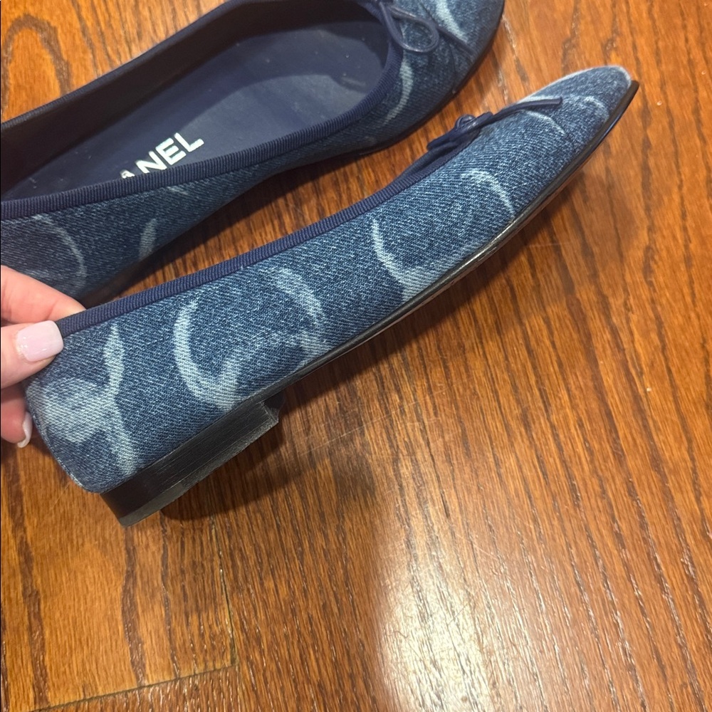 Chanel denim CC ballet flats - Picture 10 of 12